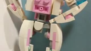 Lego Transformers Arcee sneak peek 2 Comparing toy to lego