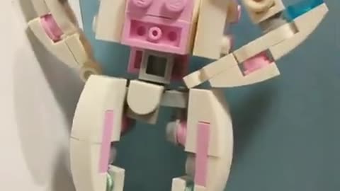 Lego Transformers Arcee sneak peek 2 Comparing toy to lego