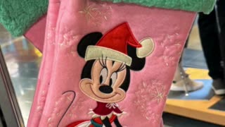 Disney Parks Minnie Mouse Christmas Holiday Stocking New for 2023 #shorts