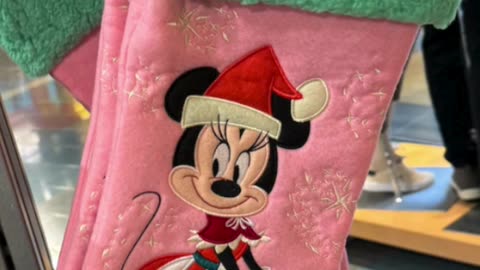 Disney Parks Minnie Mouse Christmas Holiday Stocking New for 2023 #shorts