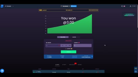 Winning 150 TRX On Earn Bet Crash