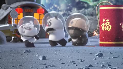 Have a good year everywhere # Chinese traditional culture # panda funny anime