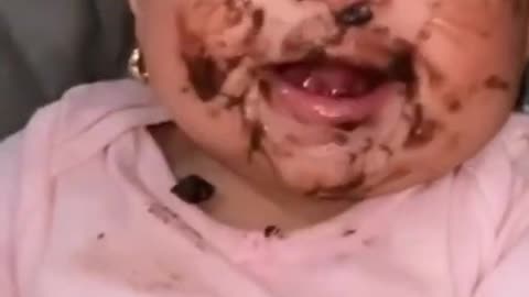 Baby Eating for 🍫🍫chocolate for the First Time | How Cute Baby ❤