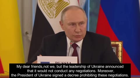 They refused this peace : putin