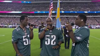 Boyz II Men perform national anthem in Philadelphia