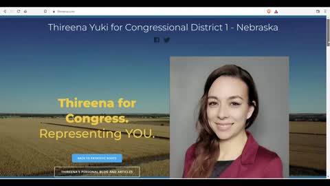 Scott Voorhees interviews District 1 Congressional Candidate Thireena Yuki Connely