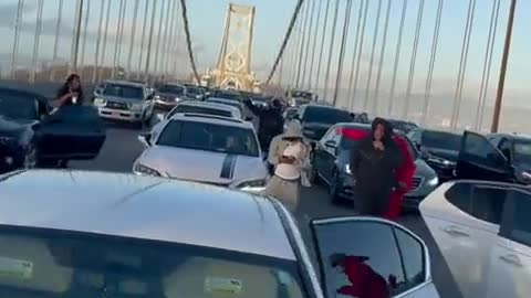 Meanwhile in San Francisco on the Bay Bridge.