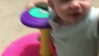 Baby on a sit-n-spin