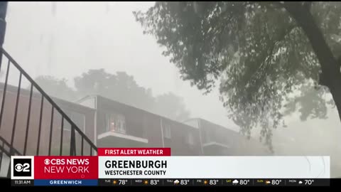 Storms blow through NYC Thursday morning CBS News