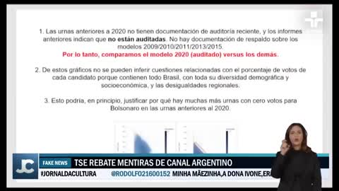 TSE desmente acusa??es de jornal argentino sobre fraudes nas urnas eletr?nicas