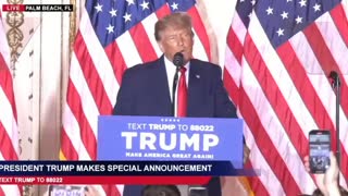 Trump announces he will run for president in 2024