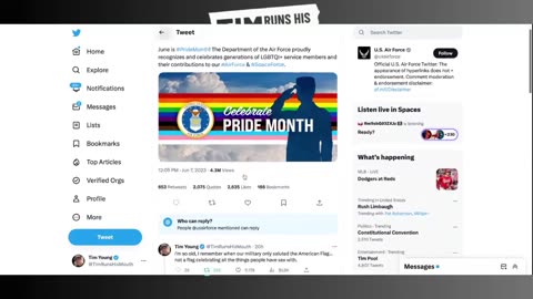 WHOA! The Air Force Limited Replies to Their Pride Tweet...