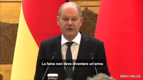 Scholz dalla Cina chiede a Putin di prolungare accordo sul grano