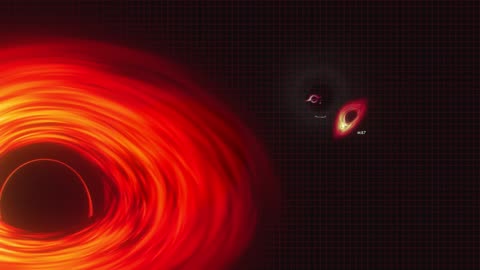 NASA animation size up the biggest black hole