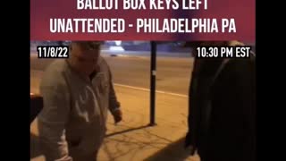 Project Veritas: Ballot Box Keys Left Unattended on Top of Philadelphia Ballot Drop Box on Election Night