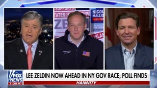 Gov. Ron DeSantis says he thinks the country will be better off with Zeldin as NY governor