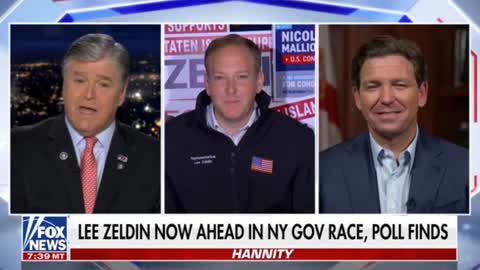Gov. Ron DeSantis says he thinks the country will be better off with Zeldin as NY governor