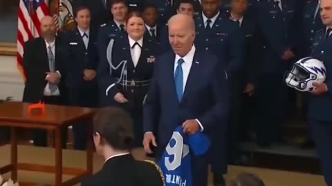 On Friday, Joey awarded the Commander-in-Chief’s Trophy to the Air Force Academy