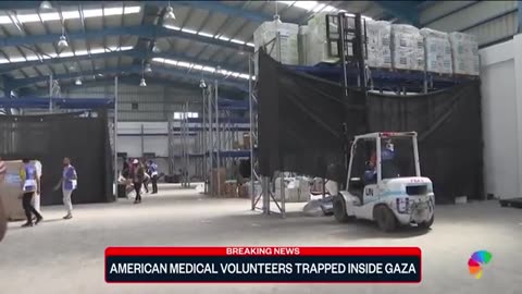 0:05 / 3:29 Dozens of American aid workers trapped in Gaza