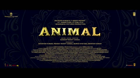 ANIMAL Bollywood movie teaser