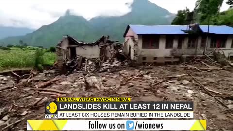 Landslides in Nepal kill 12 people, at least 21 missing
