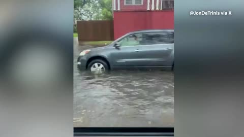 Torrential rain, flash flooding hits Louisiana