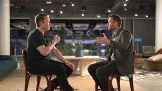 Elon Musk confronts BBC reporter James Clayton on 'twitter hate speech' and 'covid misinformation'.