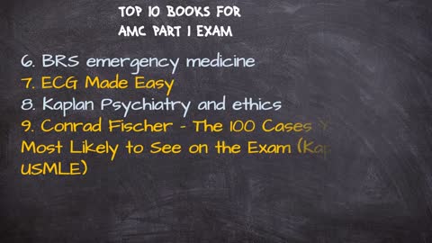 AMC Exam - Australian Medical Council AMC exam - TOP Books to study