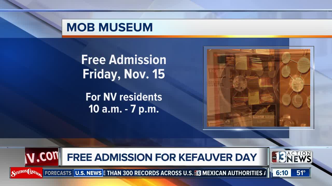 Free admission to Mob Museum
