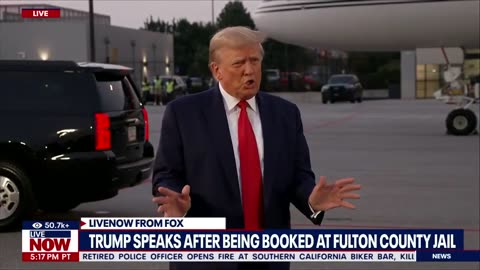 Live🔴Trump speaks after being booked at Fulton County Jail |