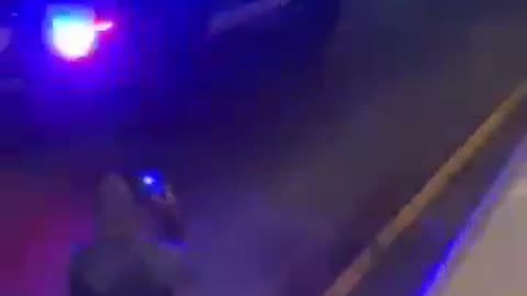 Guy runs from police on roller blades