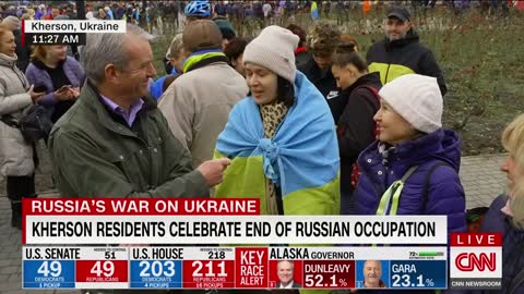 CNN on the ground as Kherson celebrates liberation