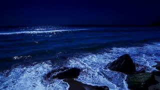 Fall Asleep On A Full Moon Night With Calming Wave Sounds - 9 Hours of Deep Sleeping on Mareta Beach