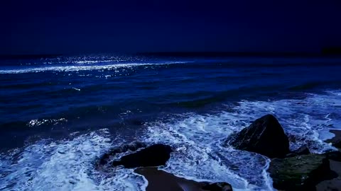 Fall Asleep On A Full Moon Night With Calming Wave Sounds - 9 Hours of Deep Sleeping on Mareta Beach