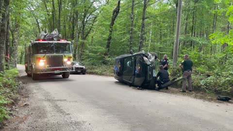 Rollover On Broad Cove Road In Hopkinton