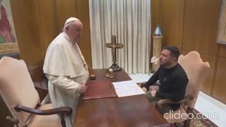 Ukraine President Zelenskyy had private talks with Pope Francis at the Vatican on Saturday - 5/13/23