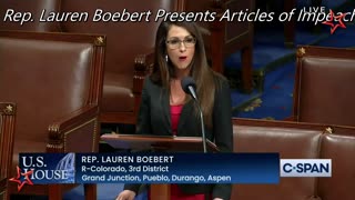 Rep. Lauren Boebert Presents Biden With Articles of Impeachment!