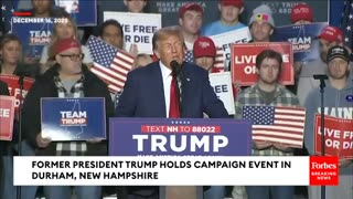 :President Trump Laces Into 'Low IQ' Biden At Raucous New Hampshire Rally