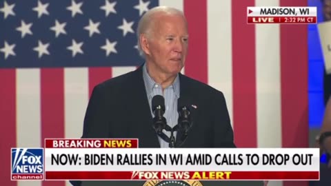 Biden rallies in Wisconsin amid calls to drop out