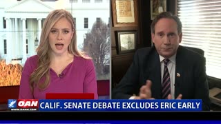CA Senate Debate Excludes Republican Eric Early
