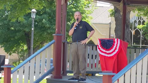 Dave Shestokas candidate for Illinois AG at Grafelman Park Dundee IL