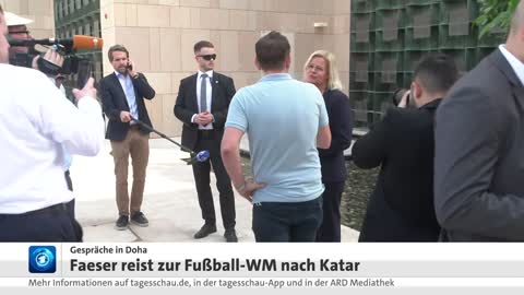 Bundesinnenministerin Faeser reist zur Fußball-WM nach Katar