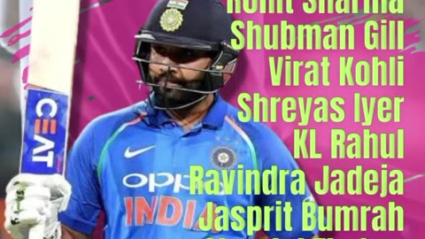 India Squad for World Cup 2023