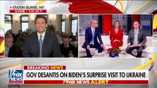 DeSantis Slams Biden For Visiting Ukraine While Ignoring Southern Border