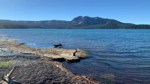 Central Oregon – Paulina Lake “Grand Loop” – Walking the Hot Springs Shoreline – 4K