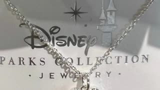 Disney Parks July Ruby Faux Gem Mickey Mouse Silver Color Necklace #shorts