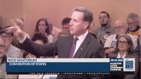 Rick Santorum's Opening Statement in Ohio for Convention of States Action