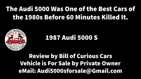 The Audi 5000 Was One of the Best Cars of the 1980s Before 60 Minutes Killed It