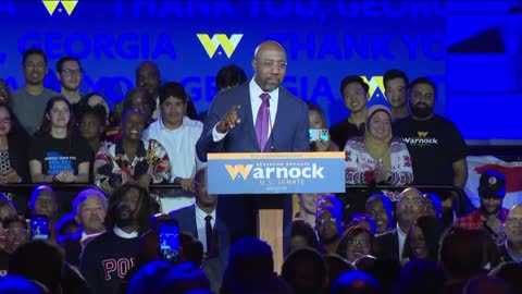 Sen. Warnock makes victory speech, talks Georgia's future