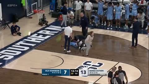 Old Dominion Player COLLAPSES Mid-Game